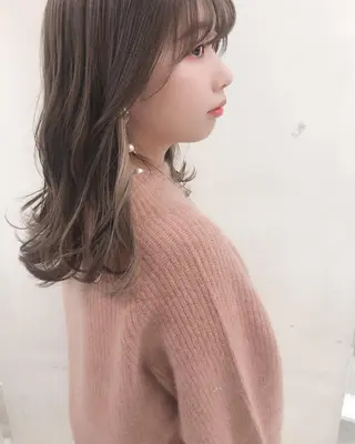 セミロング カラー ボブ/パーマ 古家 佑真のヘアスタイル