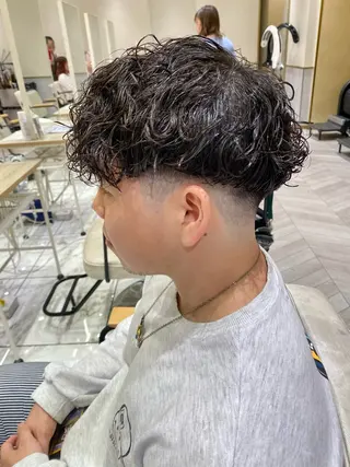 ショート パーマ メンズ 酸スト/フェザー パーマ/三谷海斗のヘアスタイル