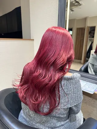 ロング カラー さら艶ストレート 🩶Suzuneのヘアスタイル