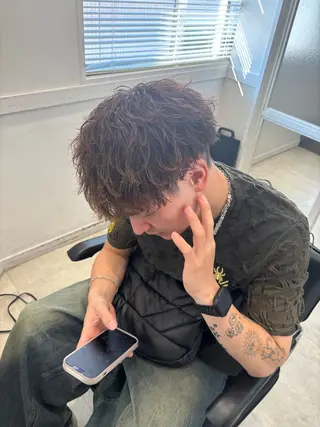 パーマ メンズ Go   Today シェアサロン　横浜店所属・【ただの天才 🎨】のヘアスタイル