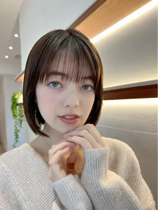 ミディアム カラー 韓国レイヤー🇰🇷 韓国研修◎渋谷カイトのヘアスタイル