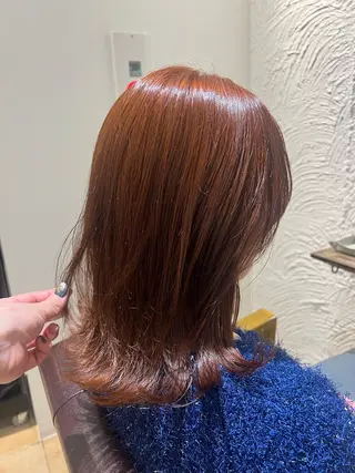 ミディアム カラー 🥀韓国ヘア🥀 宮津真菜のヘアスタイル