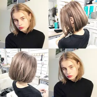 ショート カラー レイヤーカット BLend 渋谷のヘアスタイル