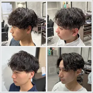 ショート パーマ メンズ ユウ🪄 パーマ指名No1のヘアスタイル