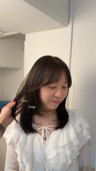 ミディアム カラー Lomalia Rukaのヘアスタイル