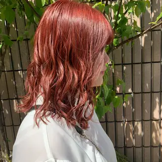 セミロング カラー ヘアアレンジ サナ🌱 切りっぱなしボブのヘアスタイル