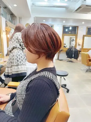 ショート カラー newline銀座所属・👑銀座ショート/ 絶壁補正/金子涼👑のヘアスタイル