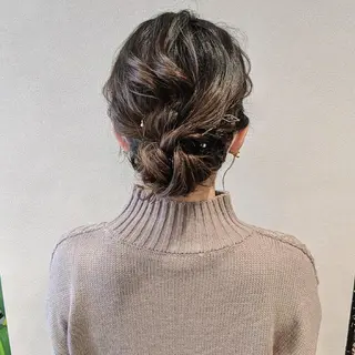 セミロング ヘアアレンジ カラー PRIVATE SALON EYES所属・EYES リアのマツエク・マツパデザイン