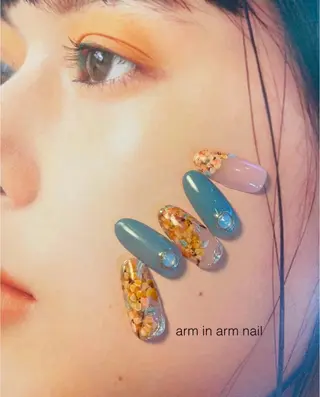 ネイル arm in arm ︎✿Yamamotoのマツエク・マツパデザイン