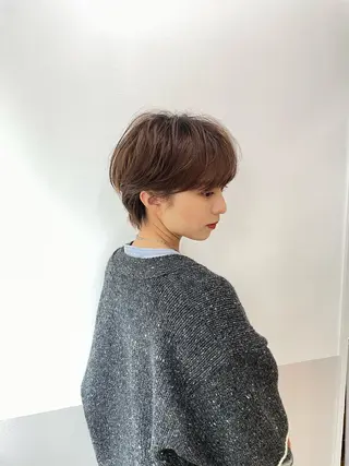 ショート 木下英治/ウルフ /レイヤー/銀座のヘアスタイル