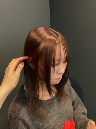 セミロング 宮城 萌のヘアスタイル