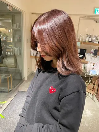 ミディアム カラー 透明感カラー🫧/ レイヤー/髪質改善のヘアスタイル