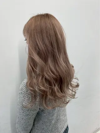 セミロング カラー ヘアアレンジ 小西海青 ✨モデル様募集✨️のヘアスタイル