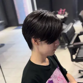 ミディアム パーマ センターパート支持率 No.1【心斎橋】のヘアスタイル