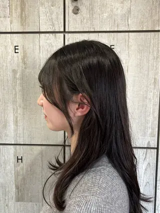 セミロング カラー 顔まわり/オフィス カラー/青栁優🔆のヘアスタイル