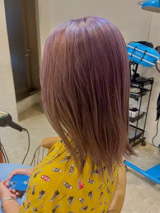 ミディアム カラー うしだ かおるのヘアスタイル