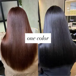 ロング カラー 飯田 晟恭のヘアスタイル