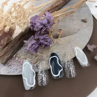 ネイル ⭐︎休業中の練習⭐︎ JNA認定講師髙橋のネイルデザイン