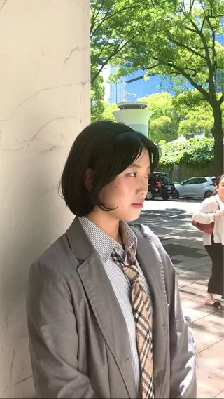 ショート カラー ヘアアレンジ CYAN.栄店所属・久野 紗愛のヘアスタイル