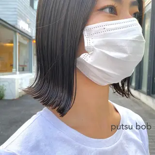 ショート センターパート/ 暖色カラーayuのヘアスタイル