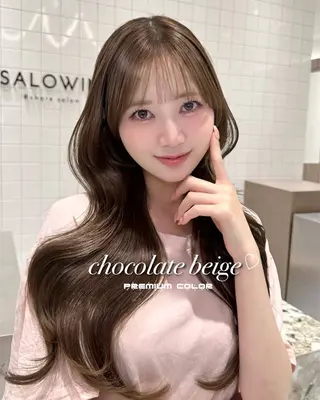 ロング 𝑀𝐼𝐾𝑈🤍 SALOWIN銀座のヘアスタイル