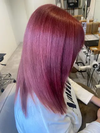 セミロング カラー 南上 野々佳のヘアスタイル