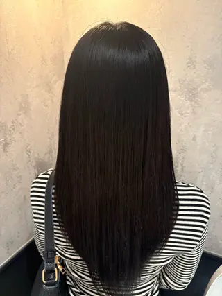 ロング 横浜/髪質改善/ 艶髪カラー/アレンジのヘアスタイル