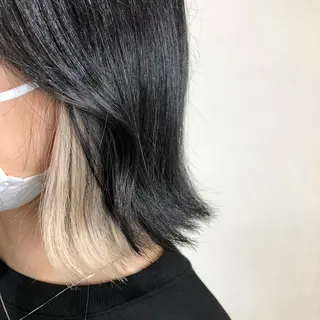 ミディアム カラー パーマ ヘアアレンジ 八巻 晴香のヘアスタイル