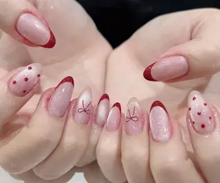 ネイル By moonネイル 🌷ワンホン/韓国風のネイルデザイン