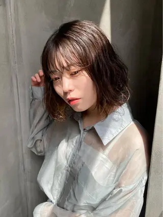 ミディアム パーマ Agu hair lore沼館店所属・八戸パーマ/メンズパ ーマ/シンゴ。のヘアスタイル