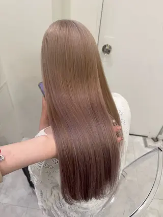 カラー 透明感ベージュ🤎 manami👒🌿のヘアスタイル