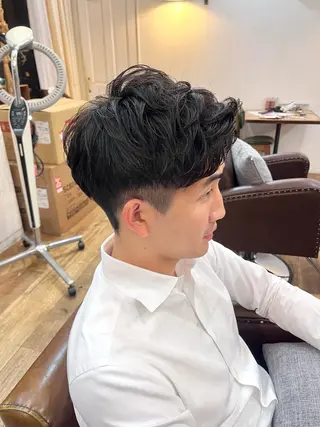 メンズ Belle 並木通り店所属・rena/ パーマ/カラーのヘアスタイル