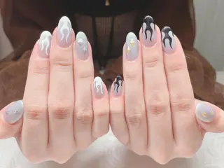 カラー ネイル 芦辺 香奈のネイルデザイン