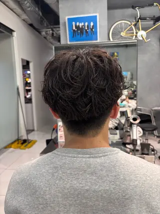 パーマ メンズ 飯ヶ谷 成海のヘアスタイル