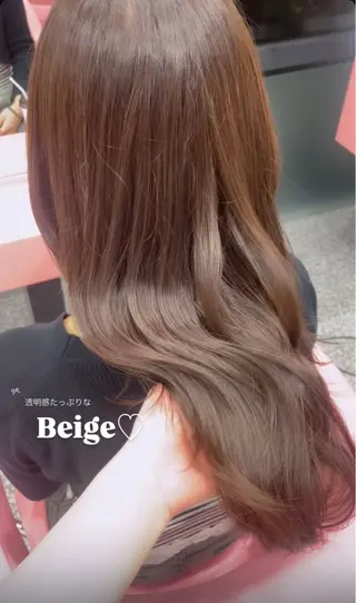 セミロング カラー Ayaka♡｜ ナチュラル｜ガーリーのヘアスタイル