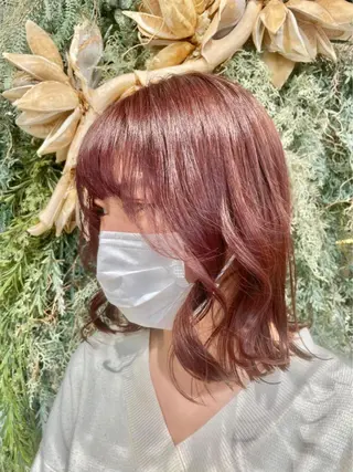 ミディアム カラー ヘアアレンジ 韓国マツエク/まつパ 🎀misaki🎀のマツエク・マツパデザイン