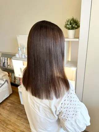 ミディアム カラー パーマ ヘアアレンジ ueki ayaneのヘアスタイル