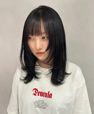 ミディアム 寺川留以 /カットモデル募集中のヘアスタイル