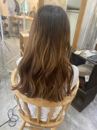 セミロング カラー ヘアアレンジ ボブ /ニュアンス/ satomi🧸💖のヘアスタイル