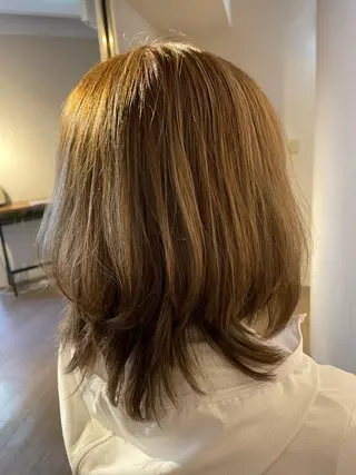 セミロング カラー ❣️モードケイズ塚口 和田一将のヘアスタイル