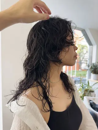 ロング パーマ ボブ/レイヤー/ケア パーマ/リュウタのヘアスタイル