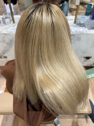 ミディアム ヘアメイクwill野田阪神店所属・石井 悠のヘアスタイル