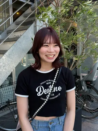 セミロング 西村 清花のヘアスタイル