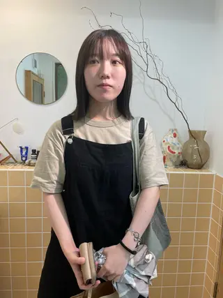 ミディアム sakura🌸 レイヤー/韓国ヘアのヘアスタイル