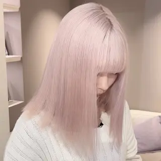 セミロング カラー ヘアアレンジ beleza scelto所属・ハイトーン特化 ♡shoka♡のヘアスタイル