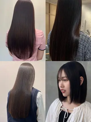 セミロング ダン/メンズ/ 顔周り×透明感カラーのヘアスタイル