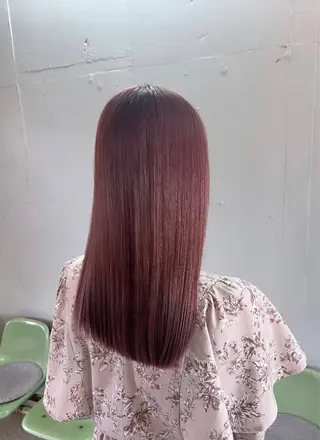 セミロング カラー パーマ 似合わせ×美髪改善✨ Yutoのヘアスタイル