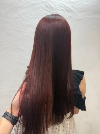 ロング カラー 渡辺 梨央のヘアスタイル