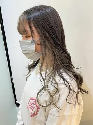 セミロング カラー 佐藤 魁人のヘアスタイル