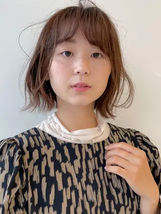 ミディアム 🌹ハッシュカット、 レイヤー韓国ヘア🌹のヘアスタイル